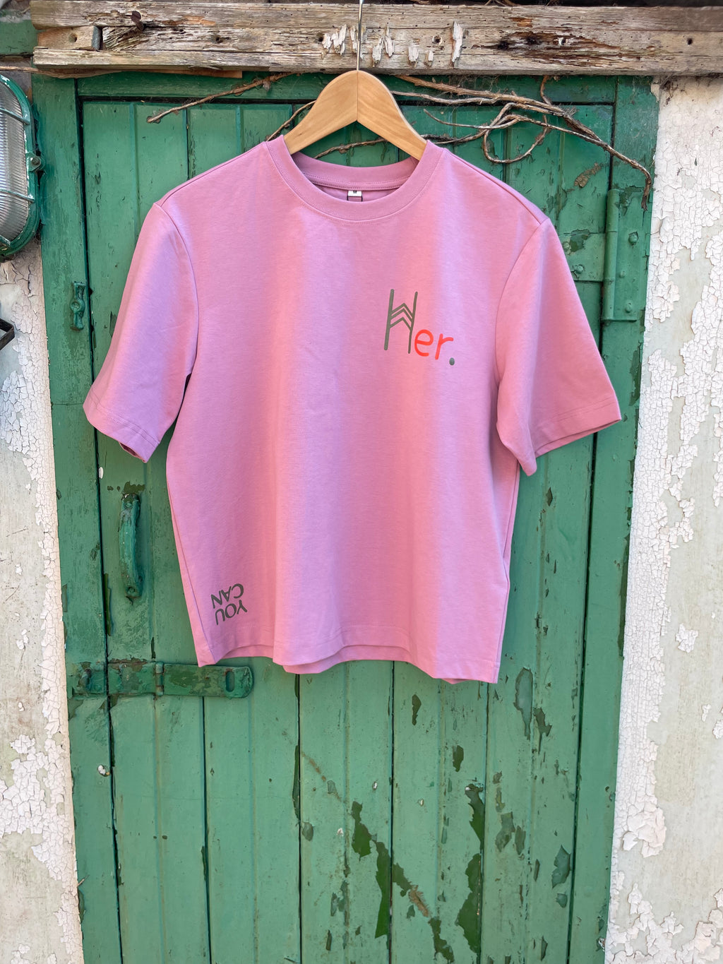 Wild Woman Tee. Foxglove Pink