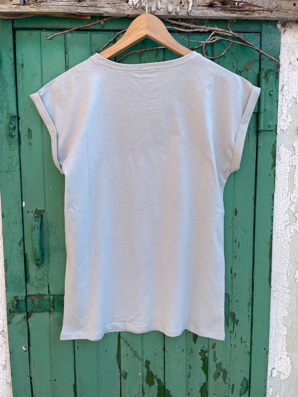 StrongHer. Tee. Coastal Grey