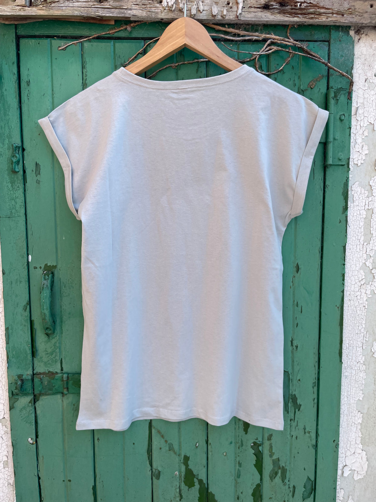 StrongHer. Tee. Coastal Grey