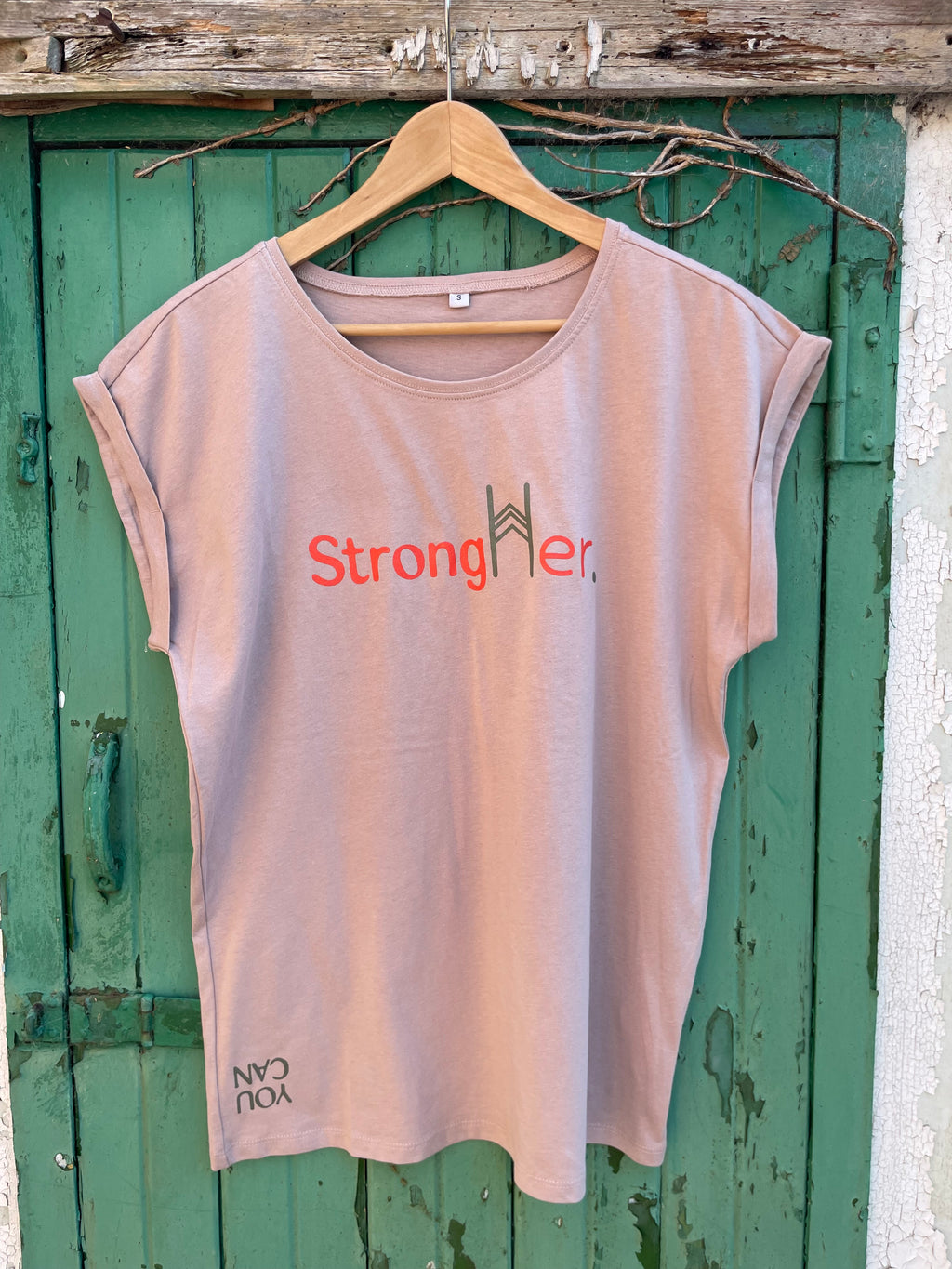 StrongHer. Tee. Dusty Pink