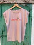 StrongHer. Tee. Dusty Pink