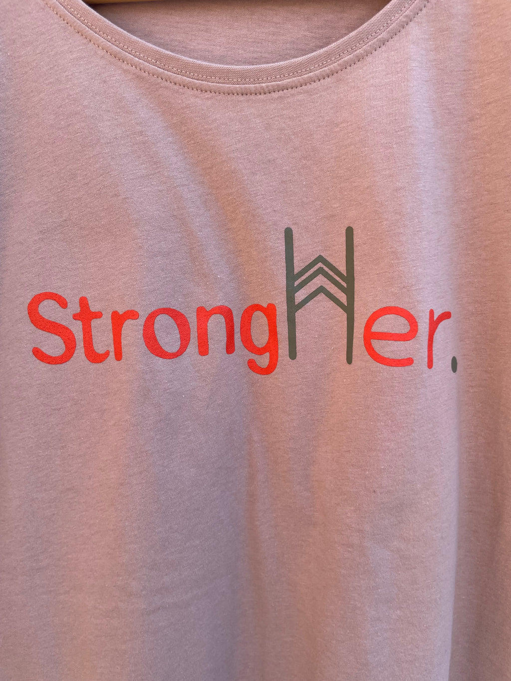 StrongHer. Tee. Dusty Pink