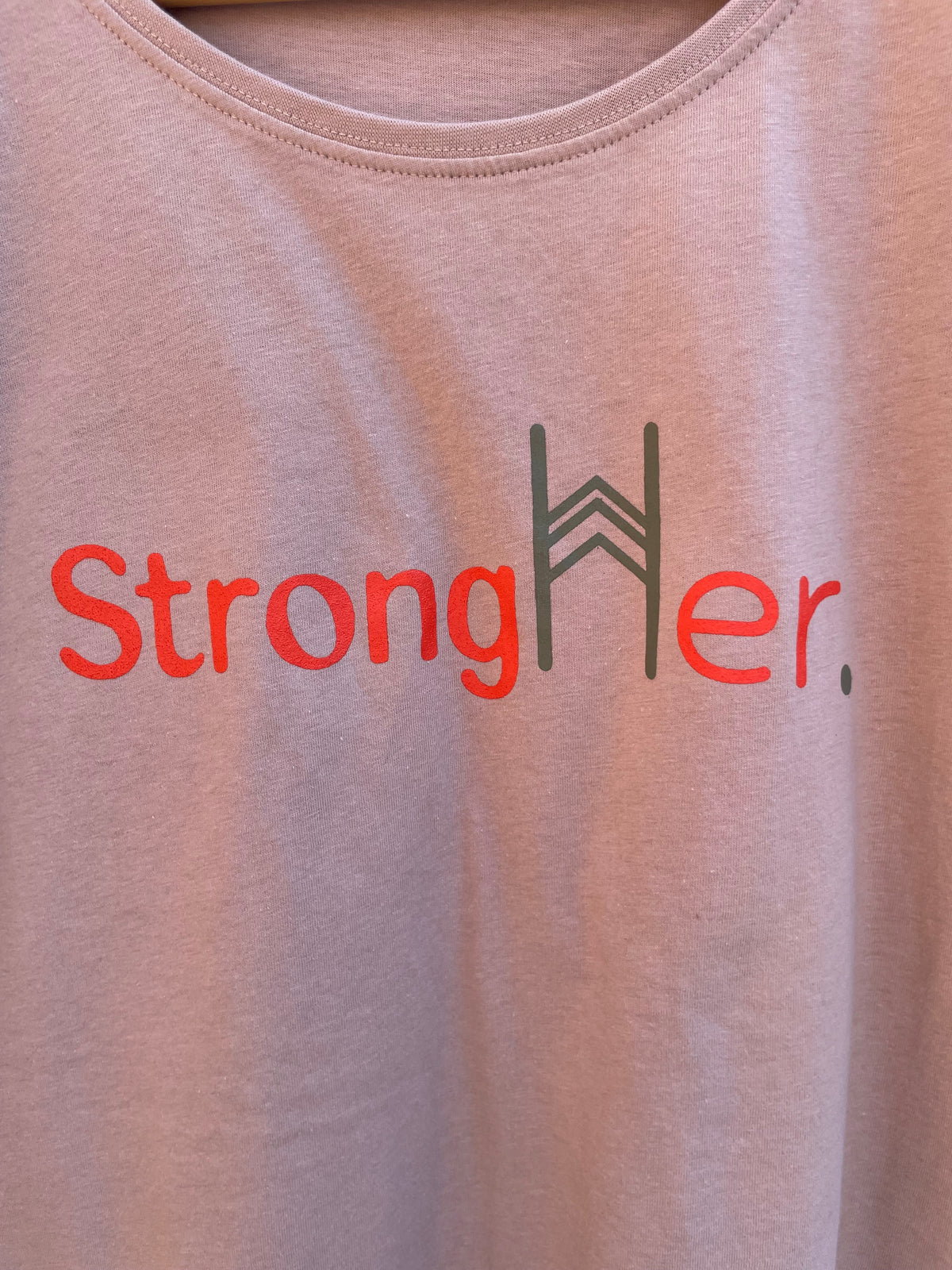 StrongHer. Tee. Dusty Pink