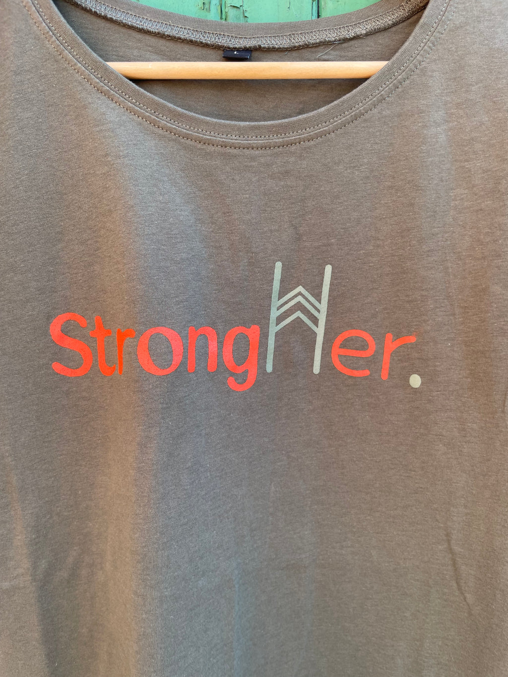 StrongHer. Tee. Dark Olive