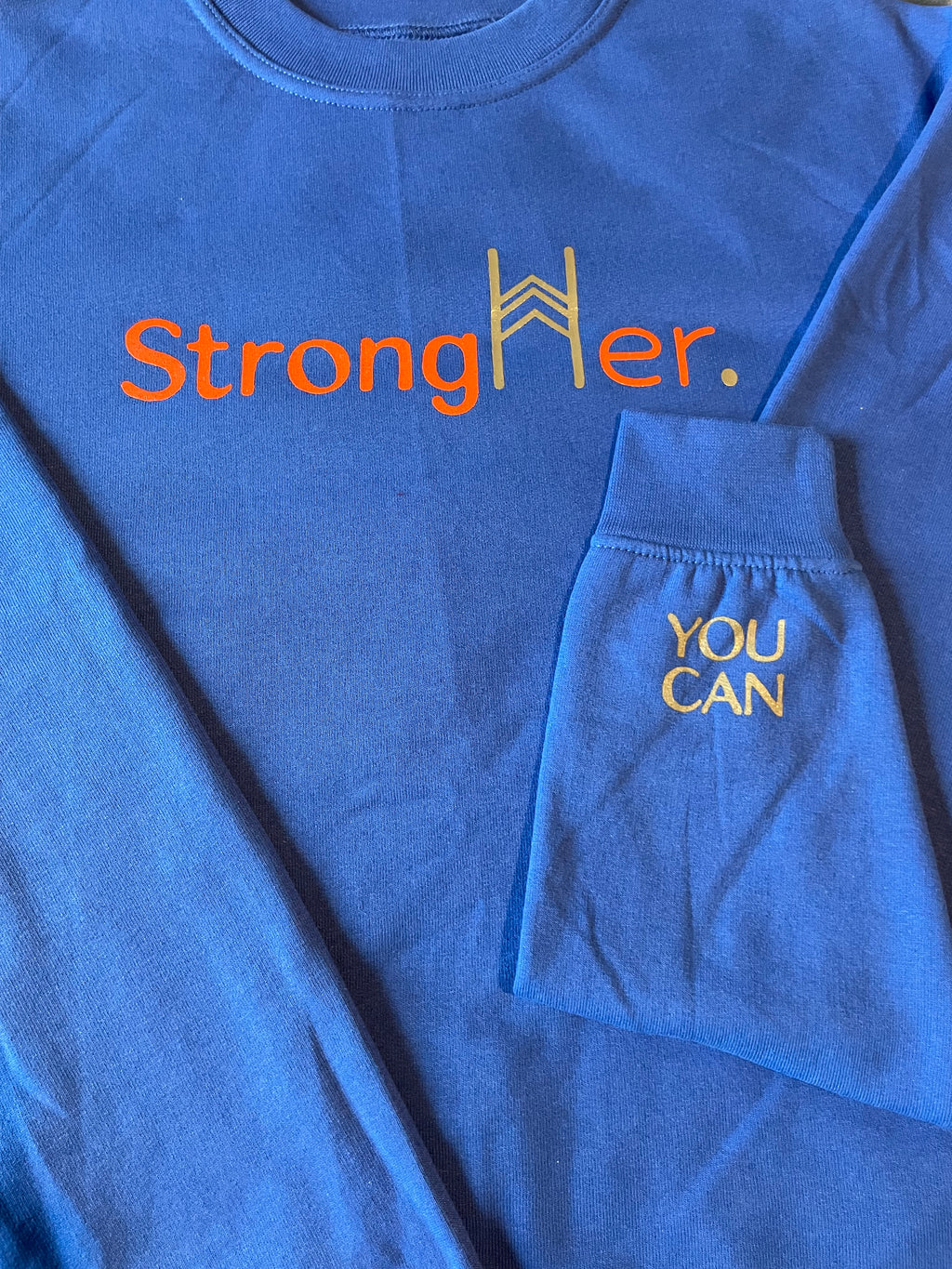 StrongHer. Sweatshirt. Lake Blue