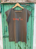 StrongHer. Tee. Dark Olive