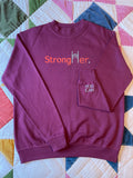 StrongHer. Sweatshirt. Burgundy